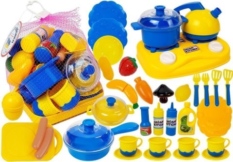 LEAN Toys Zestaw Naczyń Plastikowych Mały Kucharz Garnki