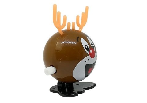 LEAN Toys Zestaw Nakręcanych Zabawek Świątecznych 12 sztuk Pingwin Renifer Bałwan Mikołaj