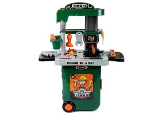 LEAN Toys Zestaw Narzędzi w Walizce Na Kółkach Warsztat Piła Śrubokręt
