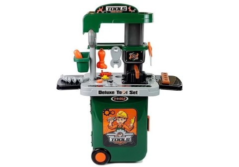 LEAN Toys Zestaw Narzędzi w Walizce Na Kółkach Warsztat Piła Śrubokręt