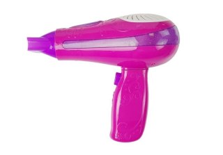 LEAN Toys Zestaw Piękności z Akcesoriami Suszarka Prostownica Różowy