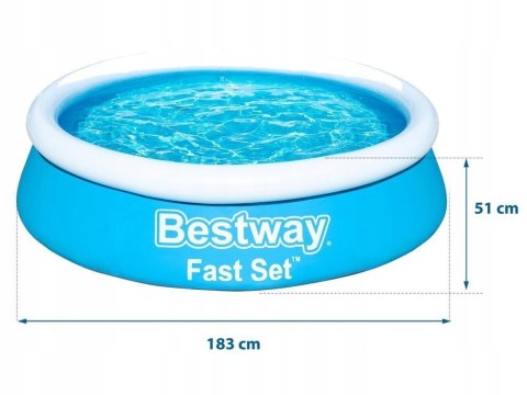 Bestway Basen ogrodowy rozporowy 183 x 51 cm Bestway 57392