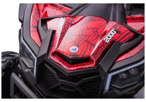 LEAN CARS Auto na Akumulator Buggy UTV-MX Czerwony Spider Lakier