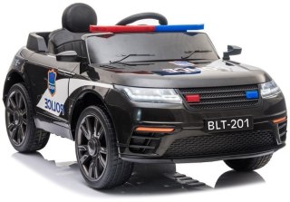 LEAN CARS Pojazd na Akumulator BLT-201 Policja Czarny