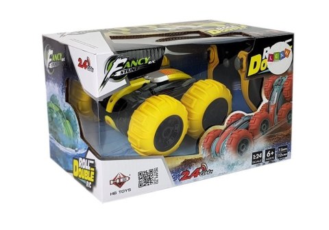 LEAN Toys Amfibia Dwustronna Zdalnie Sterowana Żółta 1:24