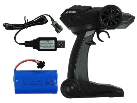 LEAN Toys Auto Terenowe Rock Crawler 2.4 GHz Zielone Amortyzatory 4x4