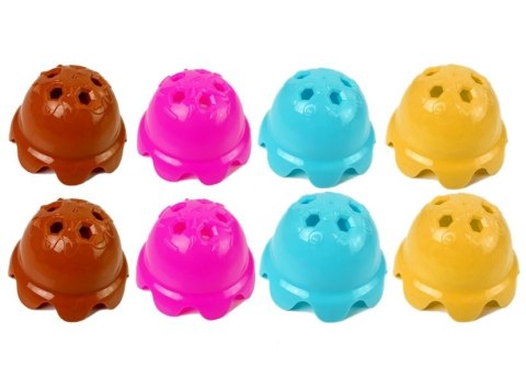 LEAN Toys Gra Zręcznościowa Lody w Wafelku Kolorowa Piramidka Ułóż Wieżę Dla Całej Rodziny