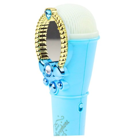 LEAN Toys Magiczne Lustro Z Mikrofonem USB MP3 Światła Dźwięki Niebieski