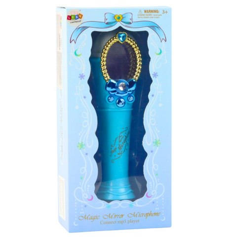 LEAN Toys Magiczne Lustro Z Mikrofonem USB MP3 Światła Dźwięki Niebieski