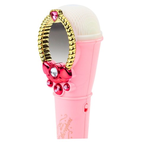 LEAN Toys Magiczne Lustro Z Mikrofonem USB MP3 Światła Dźwięki Różowy