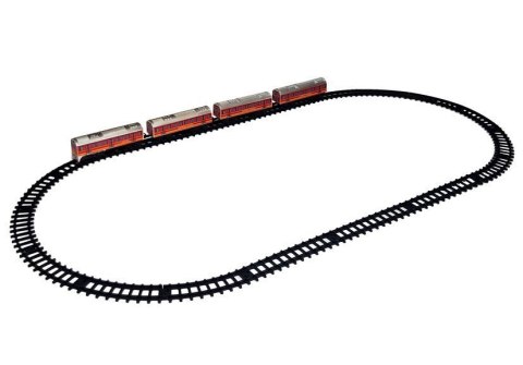 LEAN Toys Pociąg Kolejka Tory Na Baterie 33 Elementów