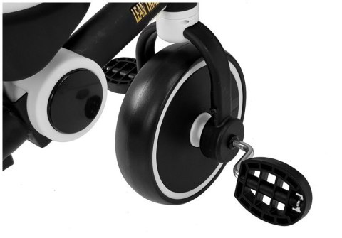 LEAN Toys Rower Na Pedały Biegowy Trójkołowy Czarno-Biały