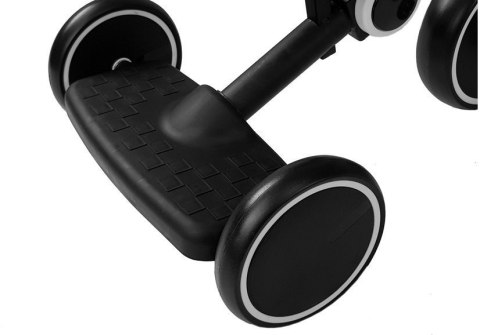 LEAN Toys Rower Na Pedały Biegowy Trójkołowy Czarno-Biały