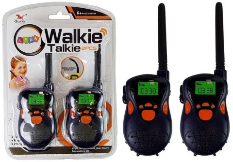 LEAN Toys Walkie Talkie Krótkofalówki Zasięg 100 m Granatowe Dla Dzieci