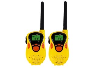 LEAN Toys Walkie Talkie Krótkofalówki Zasięg 100 m Żółte Dla Dzieci