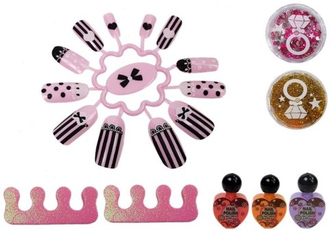 LEAN Toys Zestaw Do Robienia Paznokci Suszarka Brokat