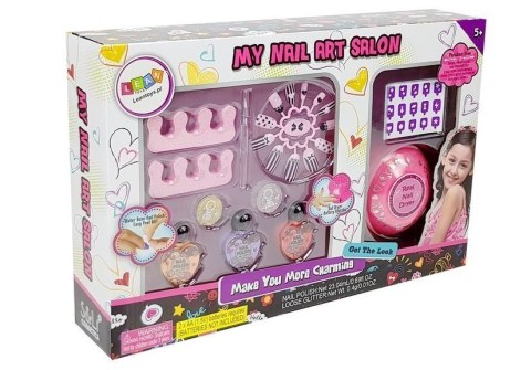 LEAN Toys Zestaw Do Robienia Paznokci Suszarka Brokat