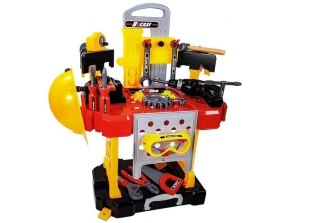 LEAN Toys Zestaw Majsterkowicza na baterie 3w1 Walizka Warsztat 85 elementów 56cm