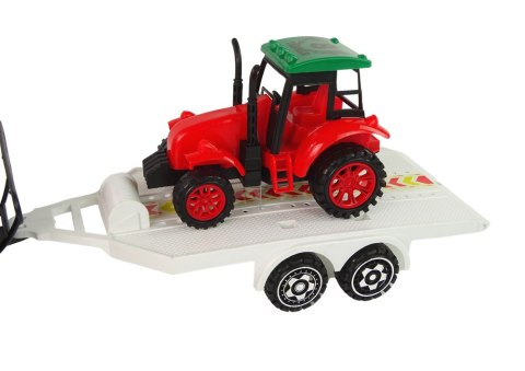 LEAN Toys Zestaw Pojazdów z Napędem Frykcyjnym Auto Terenowe Czarne Koparka Traktor