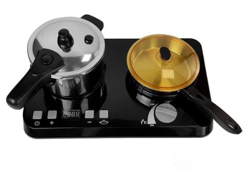 LEAN Toys Zestaw kuchenny ze stali nierdzewnej Płyta Indukcyjna 32 elementy