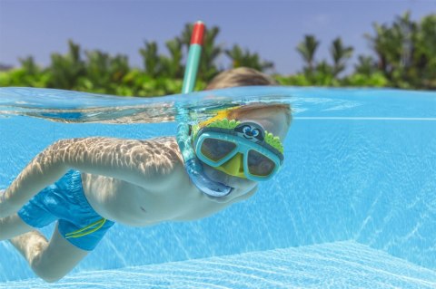 Bestway Maska Do Nurkowania Z Rurką Zwierzątka Zielona Bestway 24059