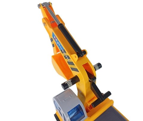 LEAN CARS Duża Koparka Jeździk Koparka Budowa Kask Żółty