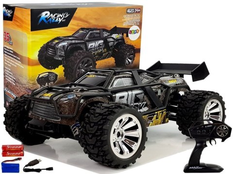 LEAN Toys Auto Off-Road Zdalnie Sterowane Brązowo- Żółty 2.4G 1:18 35 km/h Kontrola Prędkości