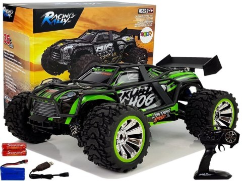 LEAN Toys Auto Off-Road Zdalnie Sterowane Zielone 2.4G 1:18 35 km/h Kontrola Prędkości