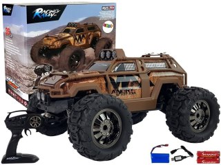 LEAN Toys Auto Rajdowe Off-Road Zdalnie Sterowane Brązowa 2.4G 1:18 35 km/h Kontrola Prędkości