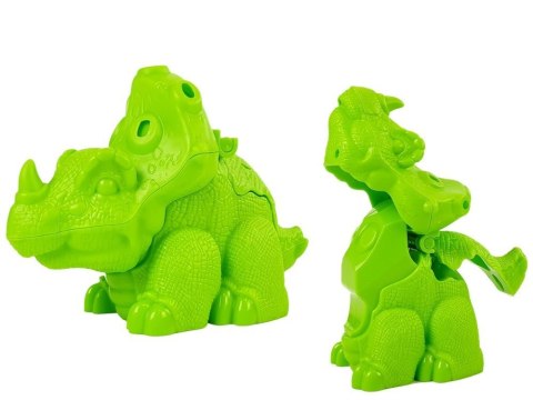 LEAN Toys Ciastolina Dinozaury Jajka Foremka 12 Elementów 4 Kolory