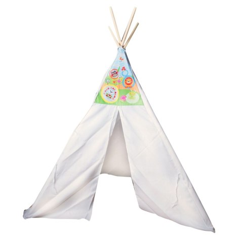 LEAN Toys Domek Namiot Dla Dzieci Tipi Indiański Chmurki Wodoodporny Ogród