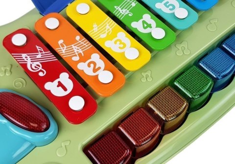 LEAN Toys Pianinko Cymbałki Dla Niemowląt Podświetlane Klawisze Muzyka