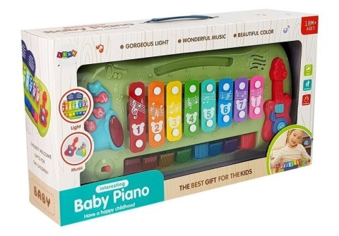 LEAN Toys Pianinko Cymbałki Dla Niemowląt Podświetlane Klawisze Muzyka