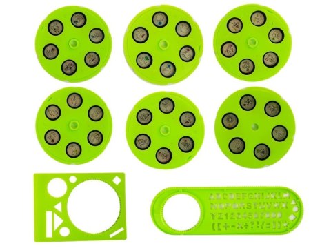 LEAN Toys Stolik Edukacyjny z Projektorem Krzesełko Kredki Magnesy Literki i Cyfry