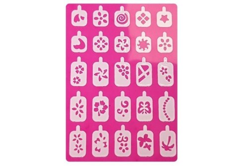 LEAN Toys Zestaw Do Malowania Paznokci Brokat Dozownik Wzory