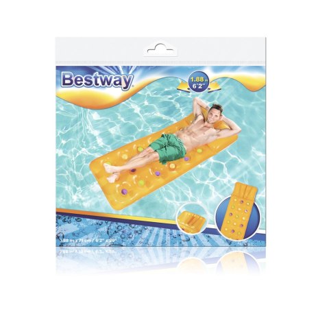 Bestway Dmuchany Materac Do Pływania Żółty 188 x 71 cm Bestway 43014