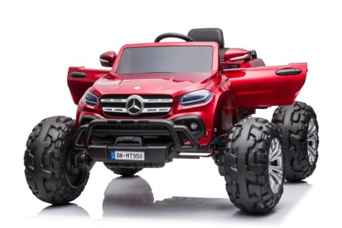 LEAN CARS Auto Na Akumulator Mercedes DK-MT950 4x4 Czerwony Lakierowany