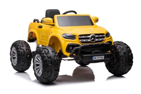 LEAN CARS Auto Na Akumulator Mercedes DK-MT950 4x4 Złoto-Żółty Lakierowany