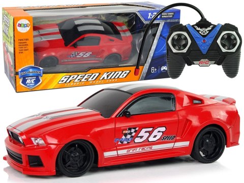 LEAN Toys Auto Sportowe R/C 1:24 Wyścigi Czerwone Przyciemniane Szyby