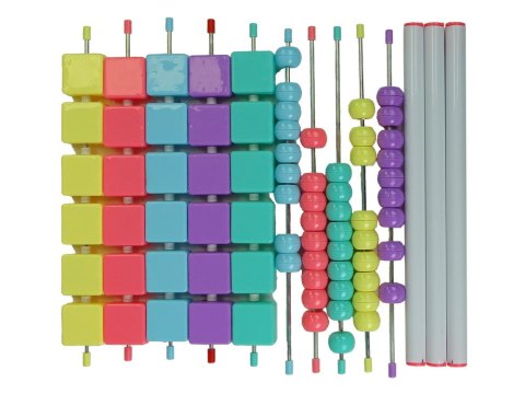 LEAN Toys Edukacyjna Półka Trójkąt Liczydło Litery Przedmioty Zwierzęta