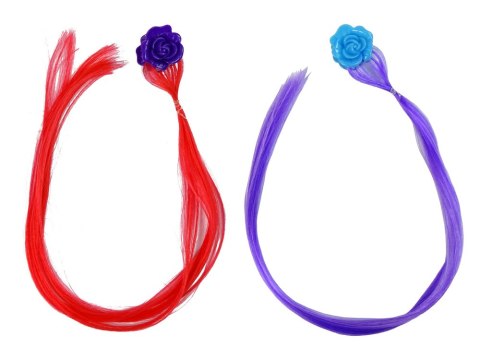 LEAN Toys Głowa Lalki Akcesoria Koraliki Spinki Kolorowe Pasemka