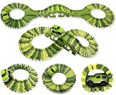 LEAN Toys Ogromny Tor Dinozaurów Park Samochód Figurki