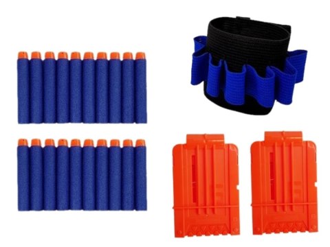 LEAN Toys Strój Komandosa Policjant Kostium Naboje Okulary Chusta Kamizelka