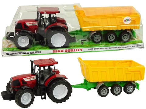 LEAN Toys Traktor Wywrotka Żółta Ciągnik 50 cm