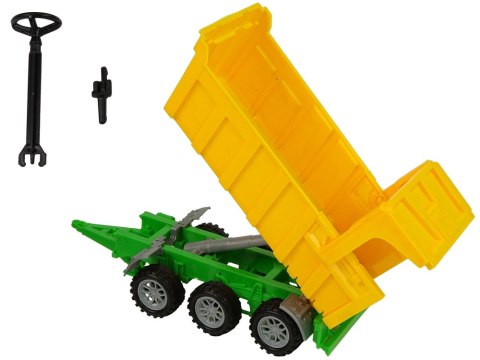 LEAN Toys Traktor Wywrotka Żółta Ciągnik 50 cm
