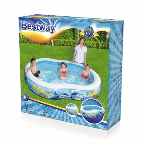 Bestway Basen Dmuchany Ocean 262 x 157 x 46 cm Bestway 54118