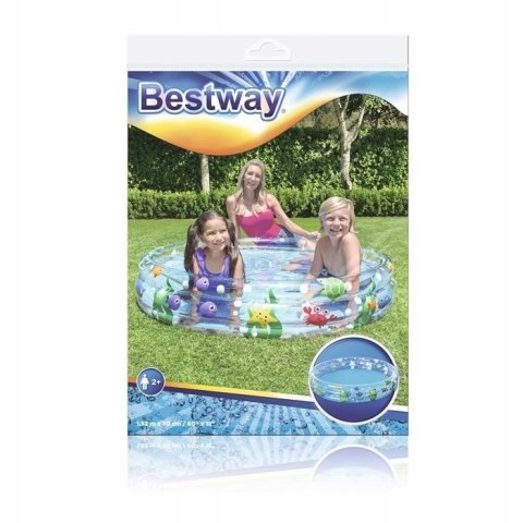 Bestway Basen Dmuchany Świat Morski Dla Dzieci 152 x 30 cm Bestway 51004