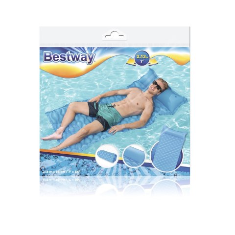 Bestway Dmuchany Materac Plażowy Niebieski 213 x 86 cm Bestway 44020