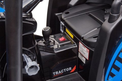 LEAN CARS Traktor Na Akumulator Z Przyczepą Hercules Niebieski 24V