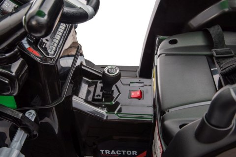 LEAN CARS Traktor Na Akumulator Z Przyczepą Hercules Zielony 24V
